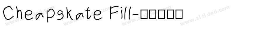Cheapskate Fill字体转换